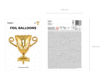 Picture of FOIL BALLOON CUP GOLD 64X61CM